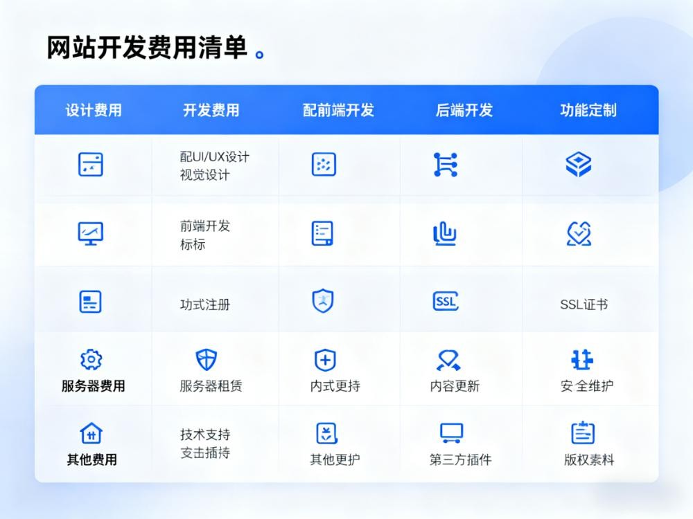 网站开发报价都包含哪些费用？一份彻底透明的费用清单（附：如何识别隐藏费用）