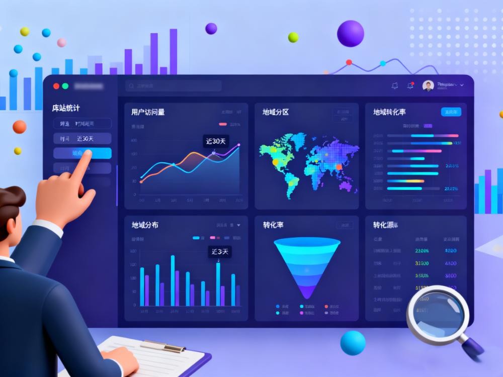 你们会提供数据统计（如百度统计）吗？—— 当然，并为您的业务装上“数据驾驶舱”